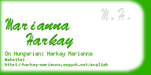 marianna harkay business card